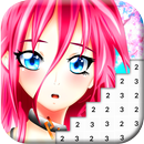 Manga Girls Color By Number: Paint Anime Pixel Art APK