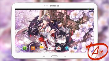 Anime Girl and Sakura Live Wallpaper ảnh chụp màn hình 3