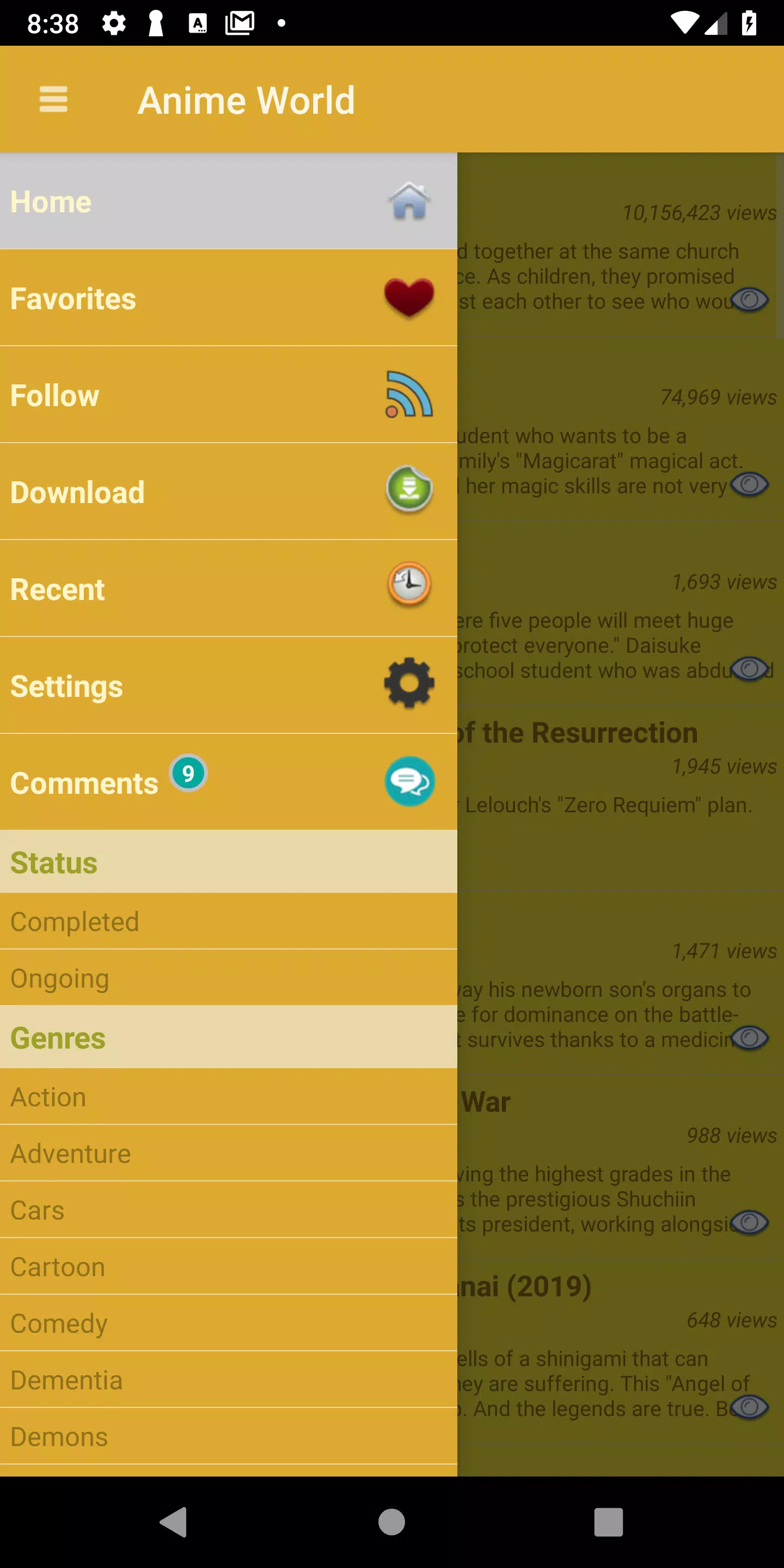Tải xuống APK Anime World cho Android Tải xuống APK Anime World cho Android