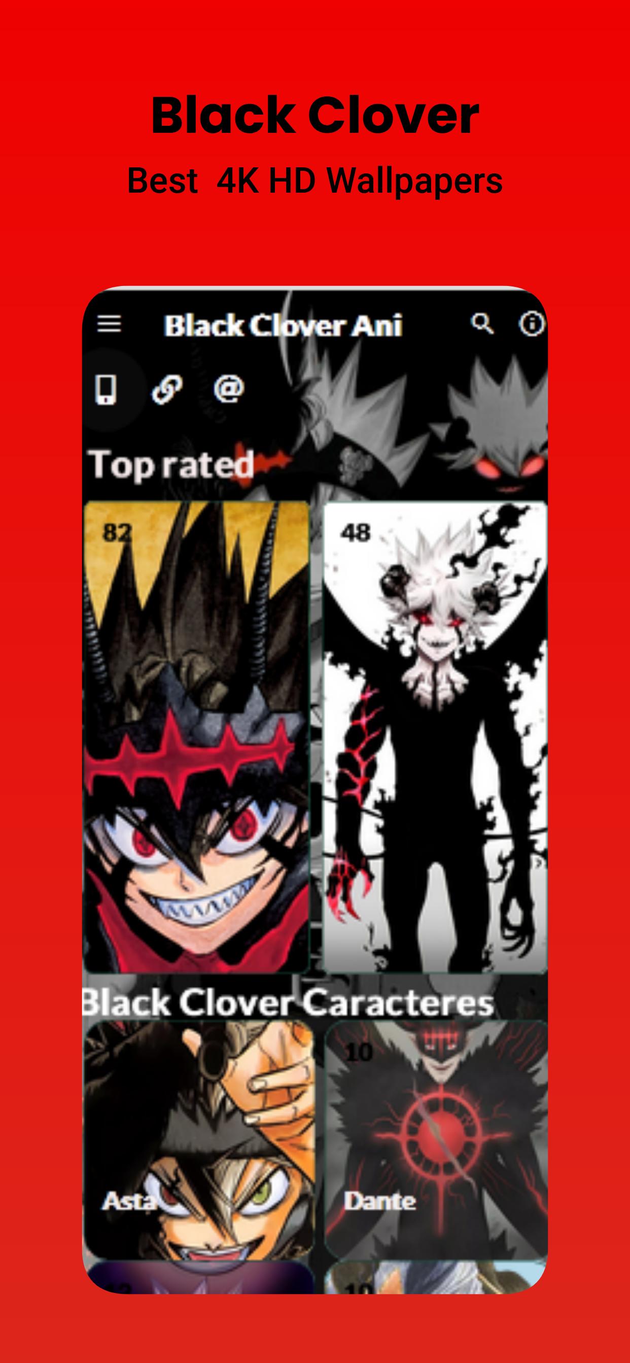 Live wallpaper 4K Black Clover Asta 