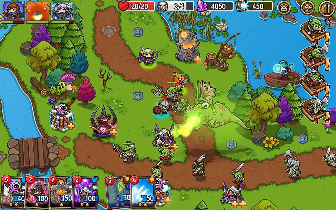 Android 用の 防衛ヒーロー物語 タワーディフェンスゲーム Apk をダウンロード