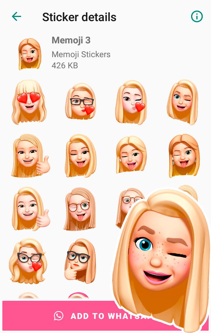  Memoji  Apple Stickers WAStickerApps for Android  APK 