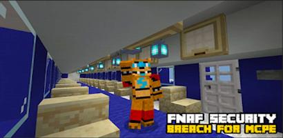 Mod FNaf security breach MCPE الملصق
