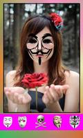 Anonymous Mask on Face camera Photo Editor poster