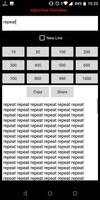 Text Repeater : Repeat It capture d'écran 1