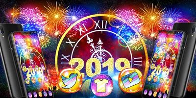 New Year clock theme screenshot 3