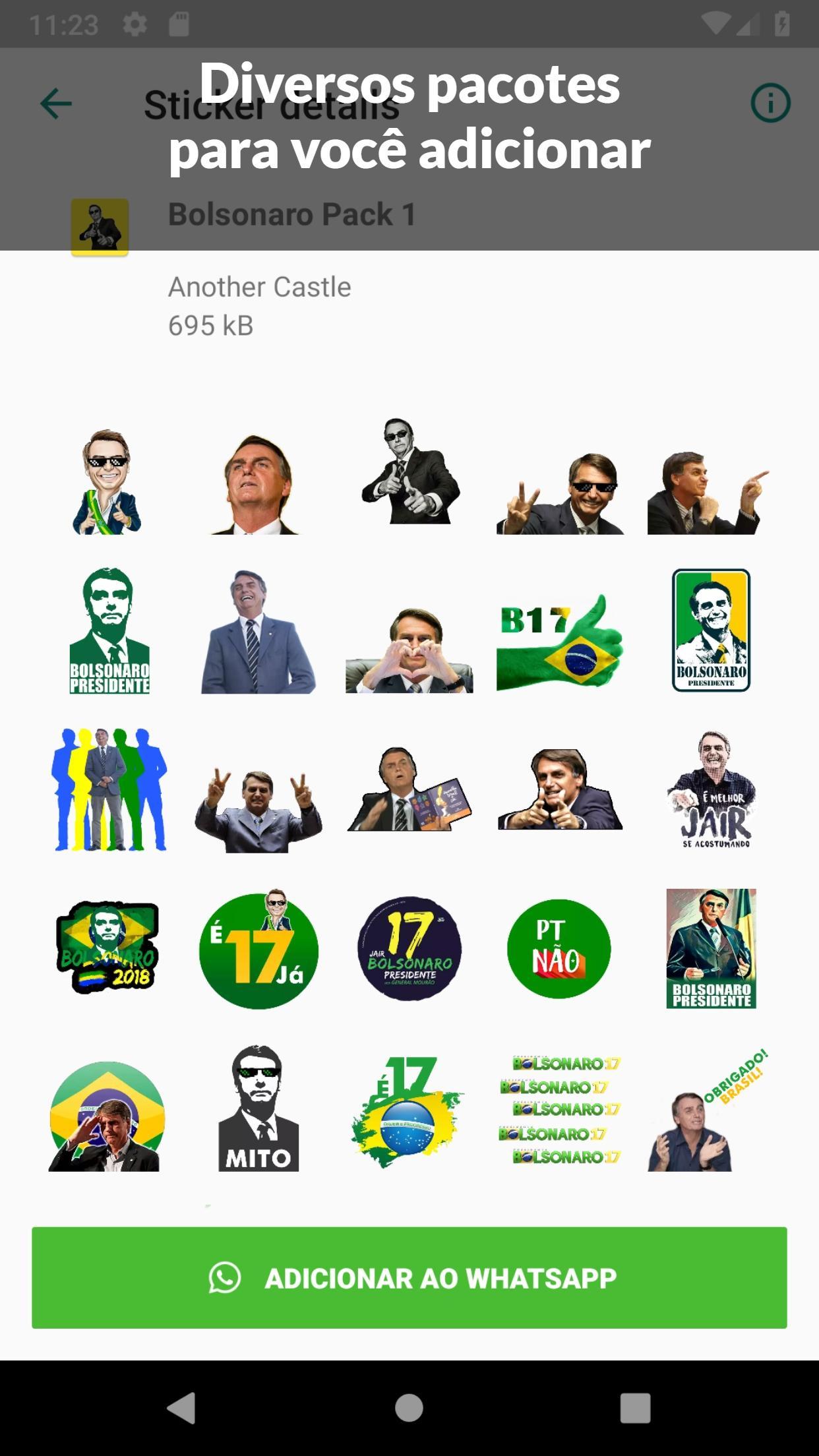 Bolsonaro Stickers: Top Figurinhas for Android - APK Download