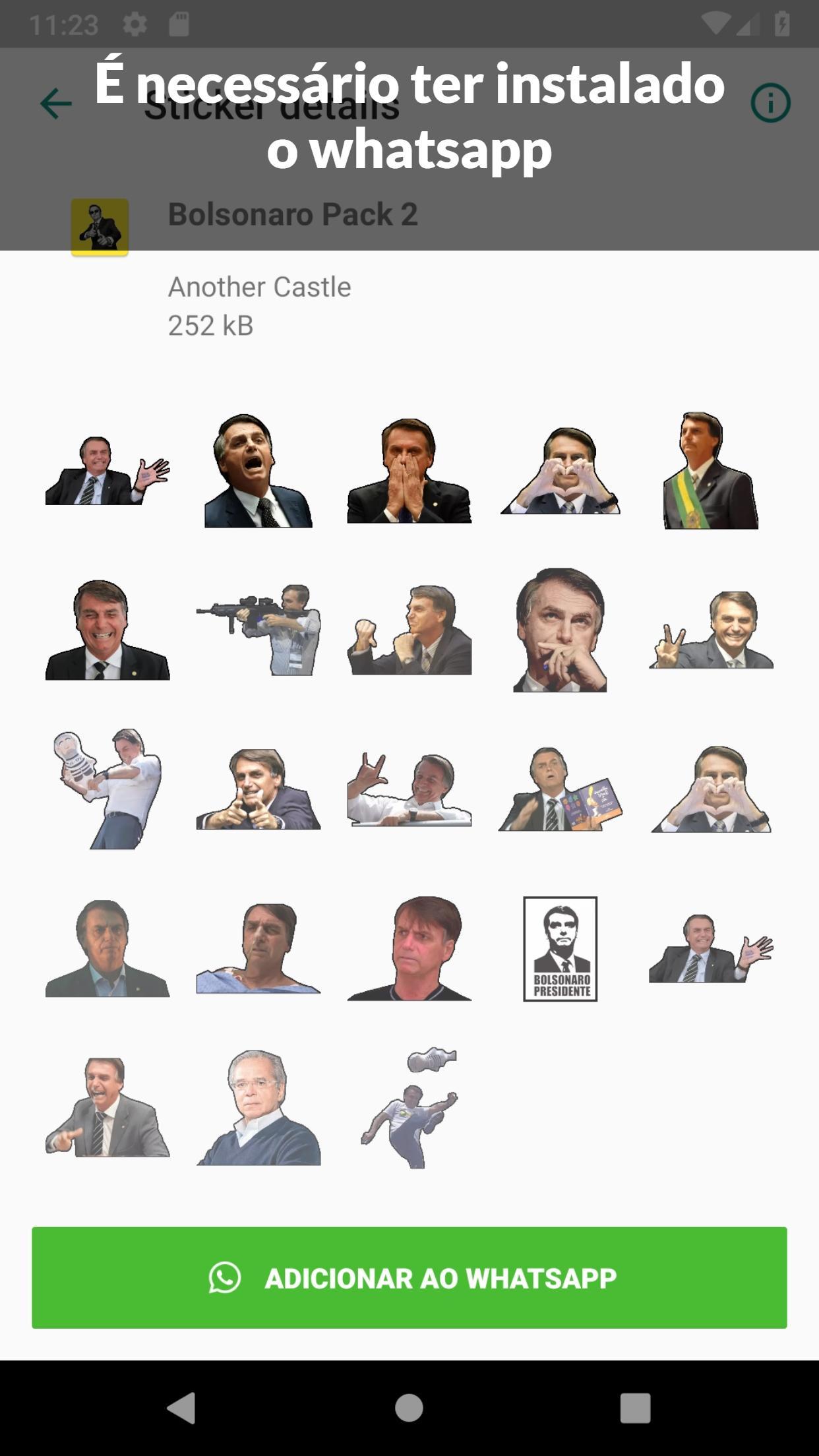 Bolsonaro Stickers: Top Figurinhas para Android - APK Baixar