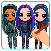 How To Draw Cute Descendants poster