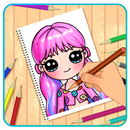 Belajar menggambar gadis imut APK