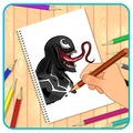 Hoe Superhero Venom te tekenen