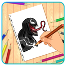 Cara Menggambar Hero Venom APK