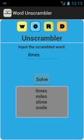 Word Unscrambler Affiche