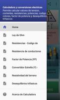 Calculadora de Electricidad پوسٹر