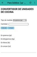 Calculadora de cocina Ekran Görüntüsü 3