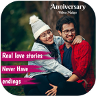 Anniversary Love Photo Effect Video Maker icône