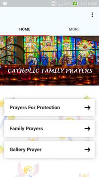 Catholic Family Prayers poster