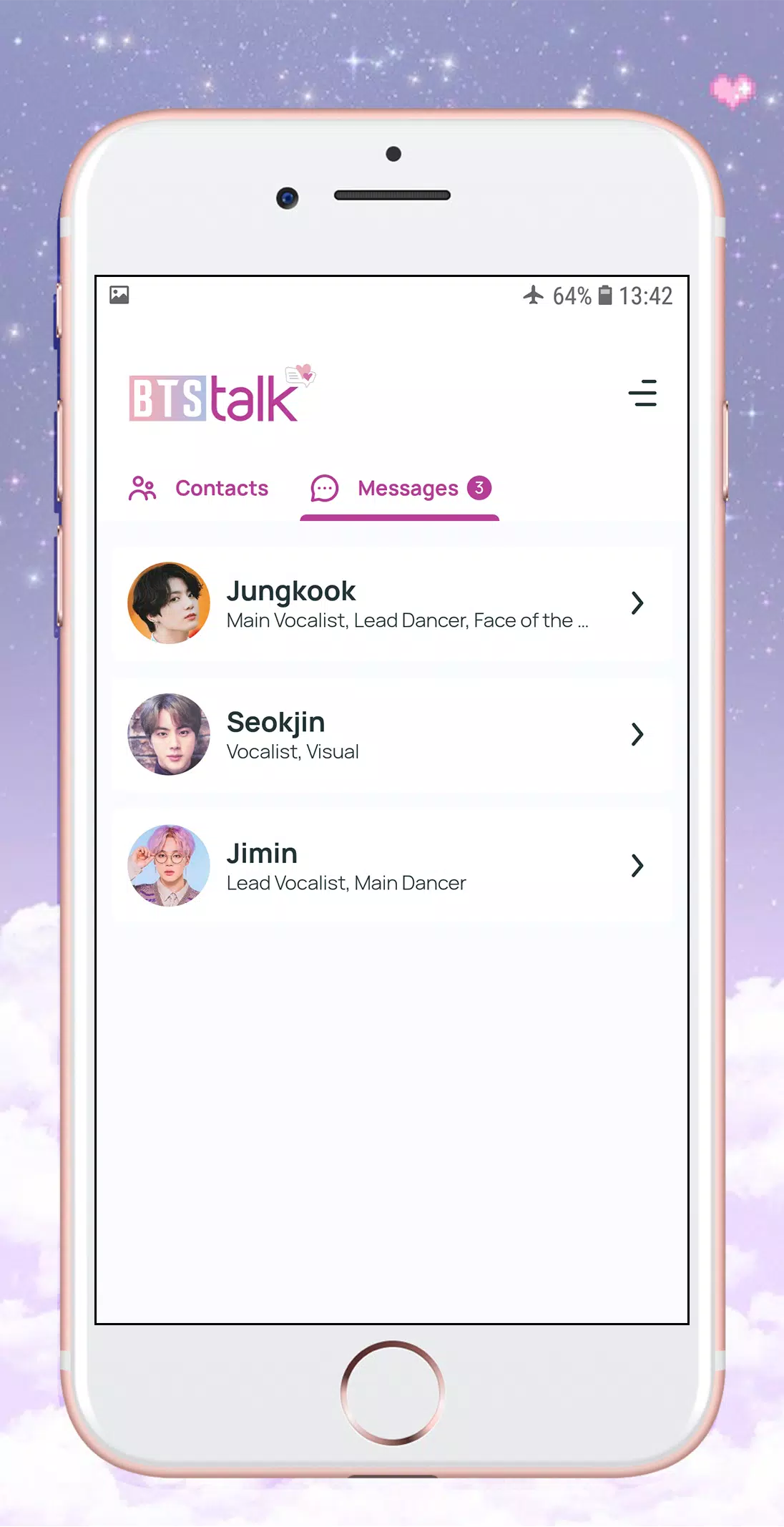 BTS Chat! Messenger(simulator) APK for Android Download Bts Chat! Messenger(Simulator) Apk For Android Download