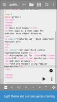 anWriter text editor screenshot 1