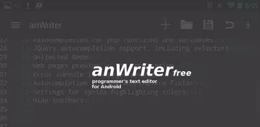 anWriter HTML editor