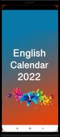 English Calendar plakat