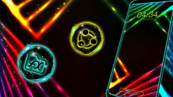 Neon Lines Launcher Theme screenshot 1