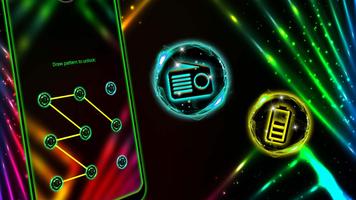 Neon Lines Launcher Theme स्क्रीनशॉट 2