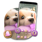 Cute Puppy Launcher Theme ikon