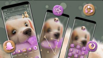 Cute Puppy Launcher Theme syot layar 2