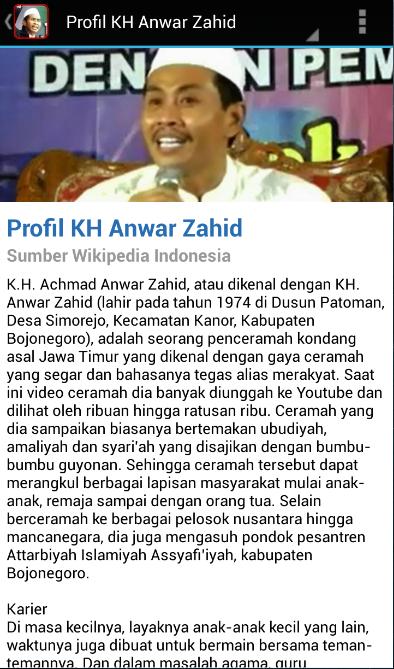 Ceramah Lucu Kh Anwar Zahid For Android Apk Download