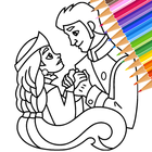 Princess Coloring Book icône