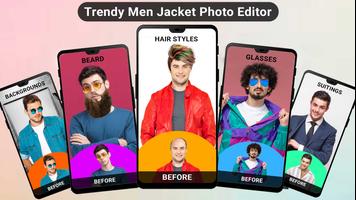 Trendy Men Jacket Photo Editor Affiche