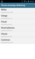 Dream Meanings Dictionary Lite capture d'écran 1