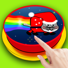 Button for nyan cat meme icon