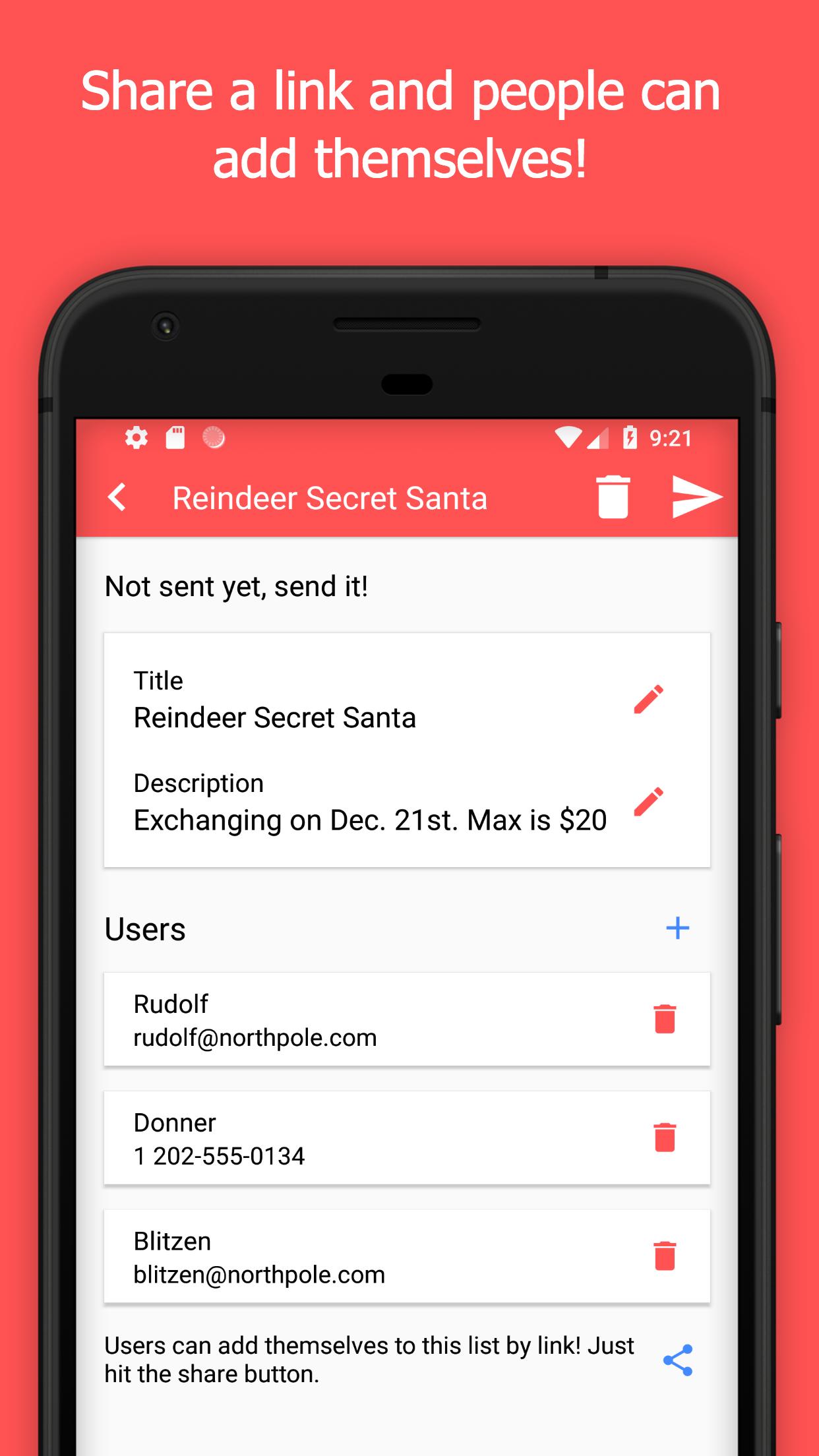 Simple Secret Santa Generator for Android - APK Download