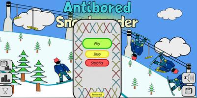 Antibored Snowboarder poster