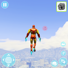 Iron Hero Robot Crime City 3D ícone
