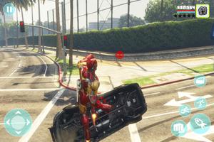 Iron Hero Robot Crime City 3D imagem de tela 2