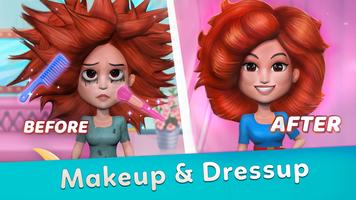 Beauty Salon －Makeup & Hair 3D الملصق