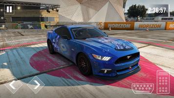 Night City Drive Ford Mustang পোস্টার