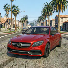 Mercedes C63 AMG Drift Racing