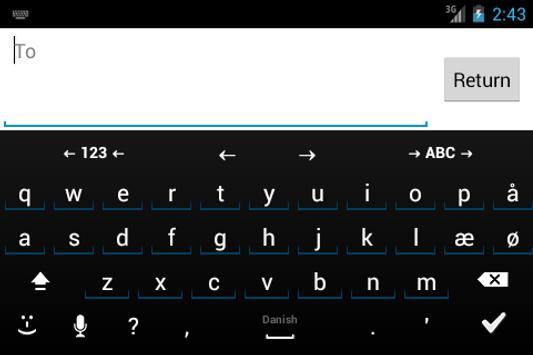 Danish for AnySoftKeyboard 截图 1