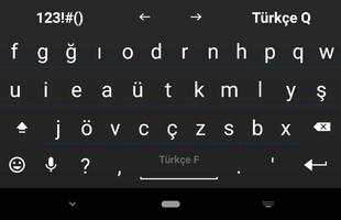 Turkish F for AnySoftKeyboard poster