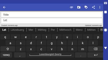 Luxembourgish for AnySoftKeybo capture d'écran 1