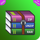 파일 압축기 및 Winzip RAR 도구 아이콘