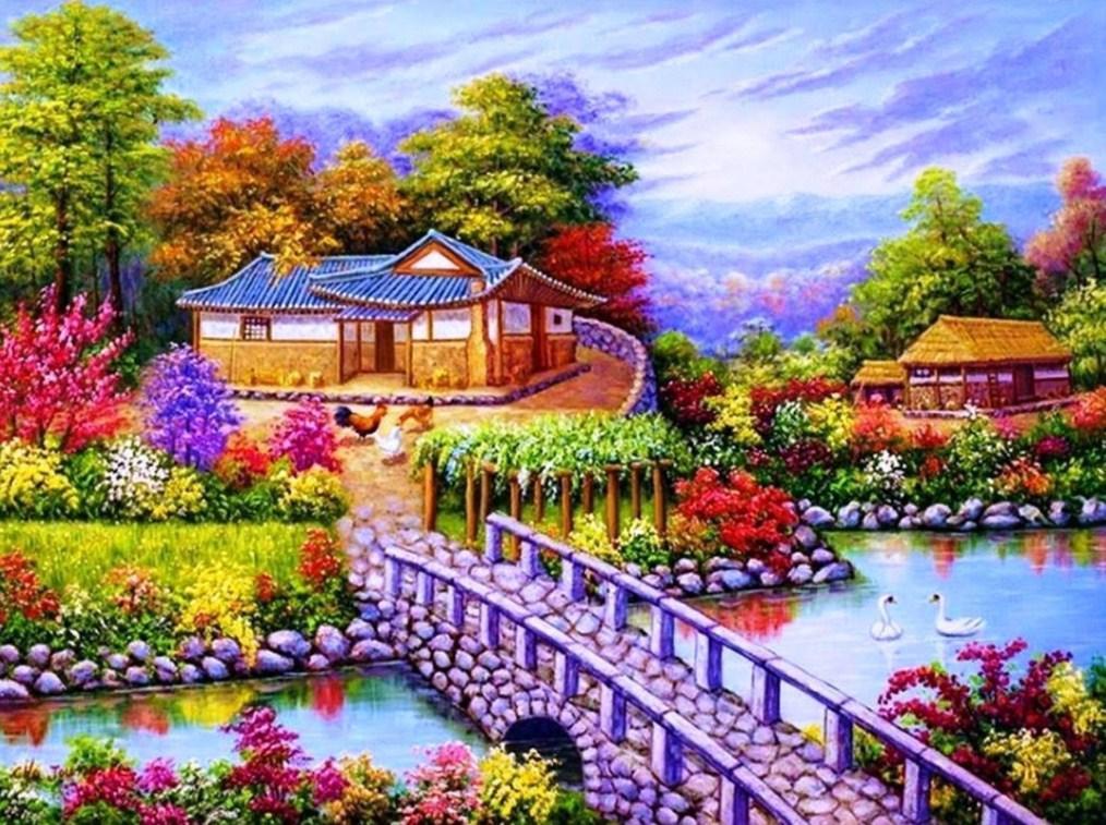 picture Garden Beautiful Easy Scenery Drawing easy scenery drawing ideas pour android