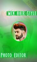Hairstyle for Men with beard a Affiche