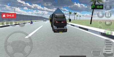 Truk Strobo Mata Simulator Plakat