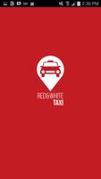 Red & White Taxi APP Affiche