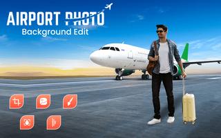 Airport Photo Background Edit Affiche